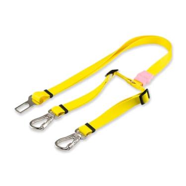 Imagem de Dog Trip Brasil Cinto de Segurança Pet Duplo Universal para Cachorro Gato com Gancho Trava de Segurança Cães Gatos Carro Coleira Adaptador Porte Ajustável Estampa (Joli)