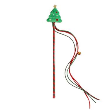 Imagem de Brinquedo Pelúcia Varinha Com Rena Santa Adorável Teaser Para Gatinho Gatos Brinquedo Para Interior Brinquedo Para Gatos Internos Massa