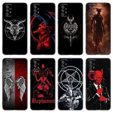 Imagem de Caixa do telefone da arte do diabo Satanás  tampa para a galáxia A21 de Samsung  A30  A50  A52 S