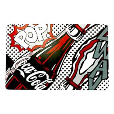 Imagem de Conjunto Jogo Americano 6 peças Plástico Coca-cola Pop 43x28cm Hauskraft