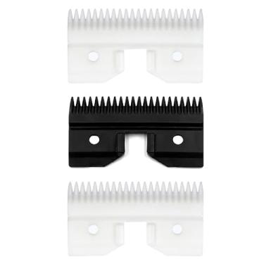 Imagem de OwnLifeYF 3 peças de cortador de lâmina de substituição para animais de estimação grosso de cerâmica compatível com Andis 64440, Oster A5, Walh KM Series Clippers, 22Teeth