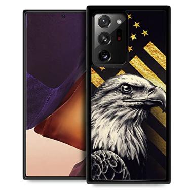 Imagem de Yuning419 Capa compatível com Samsung Galaxy Note 20 Ultra, capa para Samsung Note 20 Ultra para meninos e homens, capa à prova de choque antiarranhões com estampa de bandeira americana águia para