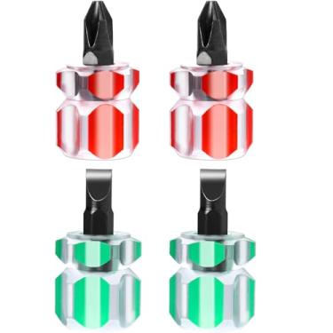 Imagem de Máquina de costura Chave de fenda Máquinas-ferramentas de costura Chave de fenda pequena com cabeça plana e cabeça Phillips para projetos de costura de montagem DIY (Pacote de 4)