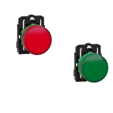 Imagem de Botão Sinalizador XB5 22MM C/ Led 230/240VCA - Schneider Verde XB5AVM3