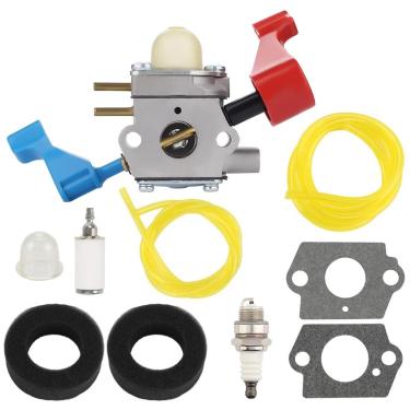 Imagem de Wellsking C1U-W12A Carburador para Poulan FL1500 FL1500LE Soprador de folhas C1U-W12B Ventilador de folhas a gás Carb Craftsman 952711486 530071629 com filtro de ar Repower Kit Spark Plug