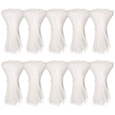 Imagem de Abraçadeira Nylon Enforca Gato 2,5X150Mm Branco Com 1000 Un