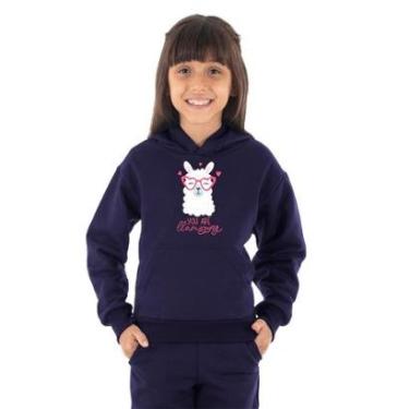 Imagem de Moletom Infantil Canguru Menina Lhama Benellys-Feminino