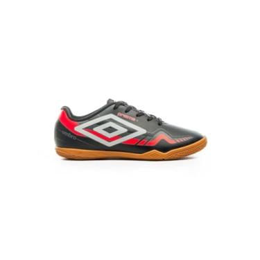 Imagem de Chuteira Futsal Umbro Prisma + Jr Preto/branco/coral U071b00147-120-30