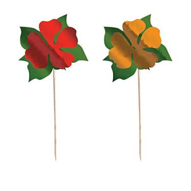 Imagem de Creative Converting Palitos de flor em alumínio, trama de bambu