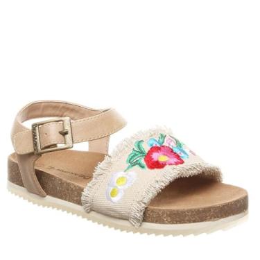 Imagem de BEARPAW Nolita Youth Ivory | Sandália juvenil | Sapato juvenil | Confortável e leve, Marfim, 5 Big Kid