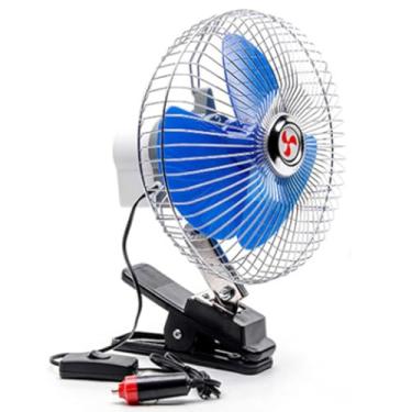 Imagem de Ventilador Automotivo 12v Giratório 8 polegadas Mini Ventilador para Carro Ajustável