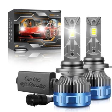 Imagem de Lâmpada de farol LED para carro 9006, kit de conversão de farol LED 60W 60000LM 6000K, velocidade de resfriamento de 12000rmp, superbrilhante, à prova d'água, lâmpada de farol alto e baixo, pa type1
