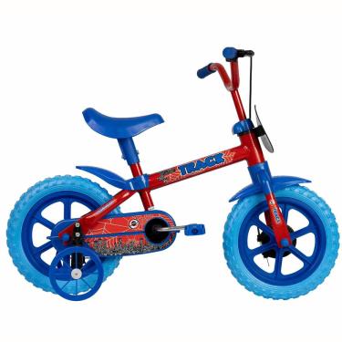 Imagem de Bicicleta Infantil Track E Bikes Aro 12 com Rodas de Apoio e Cobre Corrente vermelho