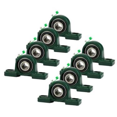 Imagem de 08 Mancal Pedestal Com Rolamento P205 25Mm - SC