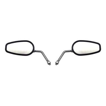 Imagem de Par Espelho Retrovisor Cromado Mirage 150 Modelo Harley - GVS