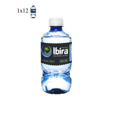 Imagem de Água Mineral Natural Ibirá Sem Gás Garrafa 300 ml Pack com 12 Unidades