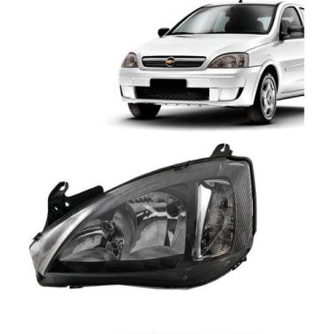 Imagem de Farol corsa 2003/ montana (mascara negra) lado esquerdo - Cambuci Aces