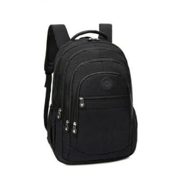 Imagem de Mochila Feminina Escolar Reforçada Espaço Notebook Preto - M3M