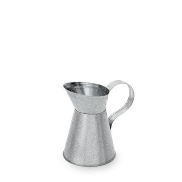 Imagem de Jarra decorativa aço galvanizado 17 cm - Loja Bora, Decora!