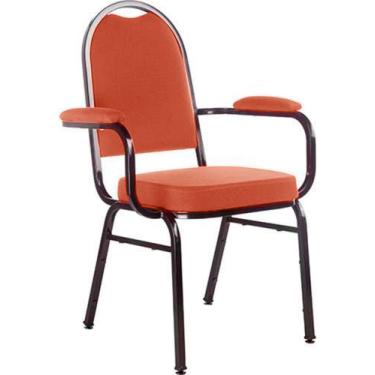 Imagem de Cadeira com braços para Auditórios Linha Hotel Vermelho - Design Offic