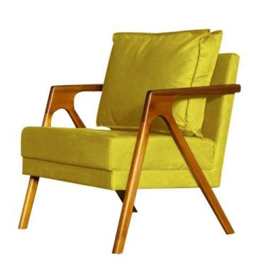 Imagem de Poltrona Emma Veludo Sala, Estúdio, Quarto, Estética, Decoração  Prati