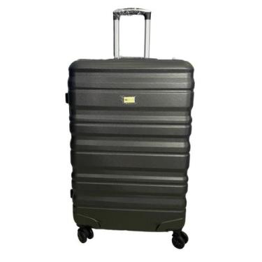 Imagem de Mala de Viagem Média Rígida Rodas Duplas 360º Segredo Cinza - Hinza