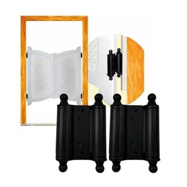 Imagem de Par Dobradiça Inox Porta Vai E Vem Bang Bang 4 Pol. 7,5cm - Mixso