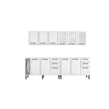 Imagem de Armário Multiuso em Aço 12 Portas 4 Gavetas e Nicho Toalheiro New Prem