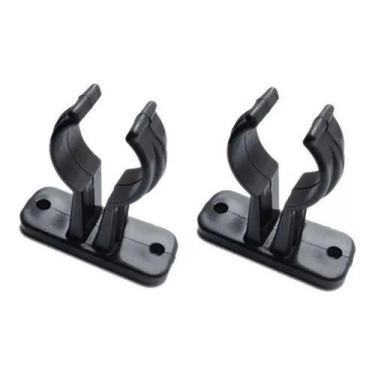 Imagem de Kit 2 Suporte Porta Remo Alto Preto Barco Lancha Caiaque - Noster Náut