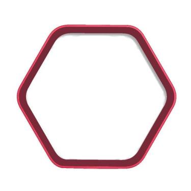 Imagem de Cortador Hexagono Suave Forma Geométrica Colmeia - DOCE IMPRESSO, 4,5c