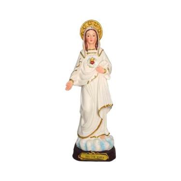 Imagem de Imagem Sacra Em Resina Do Imaculado Coração De Maria - Imporiente, 20c
