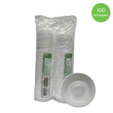 Imagem de Marmitex de Isopor 700ml  sem tampa Ultratherm com 100 unidades - Ultr