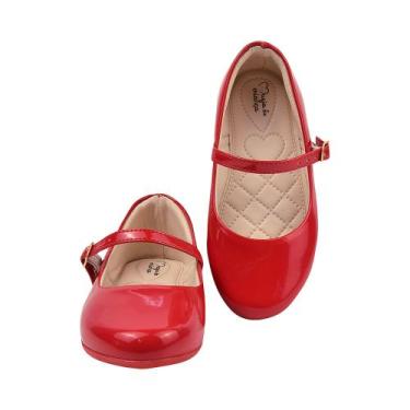 Imagem de Sapatilha Infantil Menina Sapato Boneca Feminina Social Básica Batizad