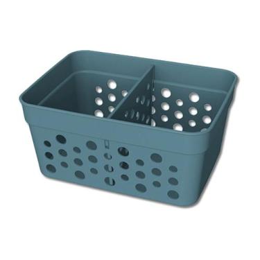 Imagem de Cesto Organizador Trama Rattan c/ Divisória Removível 11x8 - Usual Uti