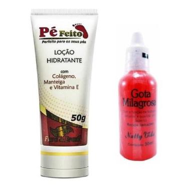 Imagem de 10 Gota Milagrosa + 6 Loção Hidratante Pé Feito 50g - Floral Do Brasil