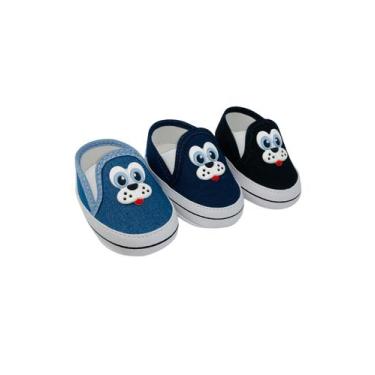 Imagem de Kit Com 3 Pares Sapatinho De Bebê Sapato De Bebê Direto Da Fabrica T53