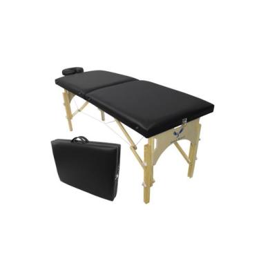 Imagem de Maca mesa divã dobrável portátil com regulagem de altura 200kg para Es