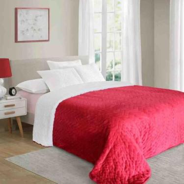 Imagem de Coberdrom Dupla Face Manta Sherpa Pele De Carneiro 2,20x2,40m Zurich -