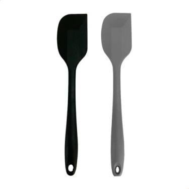 Imagem de Espátula Pão Duro Raspadora 27cm Grande De Silicone Kit 2 - Univendas