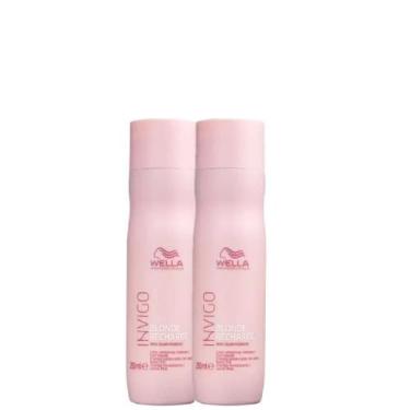 Imagem de Kit Wella Professionals Invigo Blonde Recharge - Shampoo Desamarelador