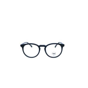 Imagem de Armação Óculos Sem Grau Básico Redondo Unisex MM Óculos, C1, Único