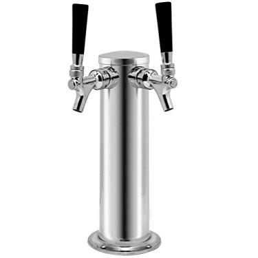 Imagem de Kegco KC D4743DT-SS Draft Beer Kegerator Tower, 7,6 cm, aço inoxidável