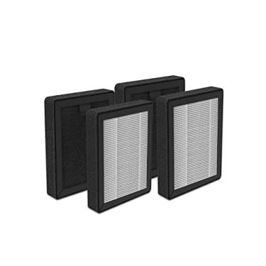 Imagem de Pacote com 4 filtros de substituição compatíveis com LEVOIT LV-H128, peça # LV-H128-RF, filtro de substituição