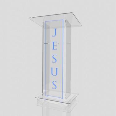 Imagem de Púlpito de Acrílico para Igrejas e Empresas com ou sem Gravação - Acri
