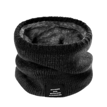 Imagem de Polaina de pescoço masculino inverno, lenço de inverno para homens - Lenço de inverno de camada dupla térmica espessada capa quente para pescoço - Cachecol para clima frio, aquecedor de pescoço à prov