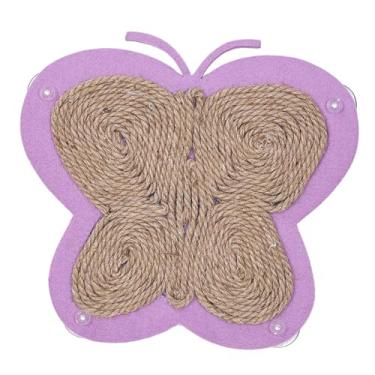 Imagem de ＫＬＫＣＭＳ Placa do risco do arranhador do gato do sisal da parede com ventosa forte, garra de moedura durável do protetor da mobília para gatos internos