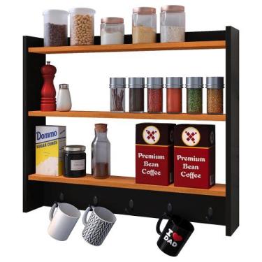 Imagem de Armarinho Amélia Cozinha Ganchos Porta Canecas Xicaras Cantinho Café A