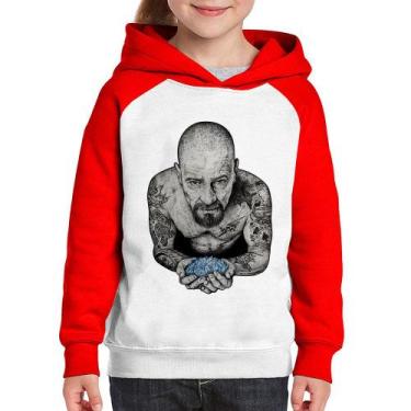 Imagem de Moletom Infantil Walter White Tattoo Heisenberg - Foca na Moda, Branco