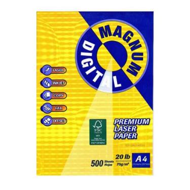 Imagem de Papel Sulfite A4 Branco 500 Folhas Magnum Brasil