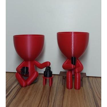 Imagem de Vasinhos Decorativo Robert Plant Bob Para Suculentas - 3DB Wonder Prin